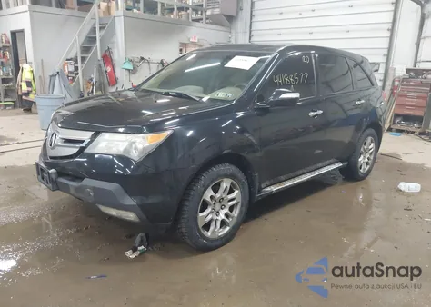 2009 Acura Mdx Technology Package z USA, uszkodzony, nr VIN 2HNYD28679H528892